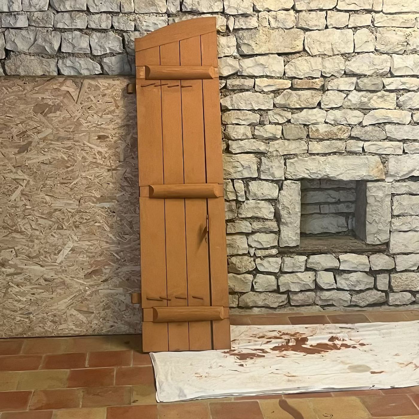 Volet bois lasuré à Douzat